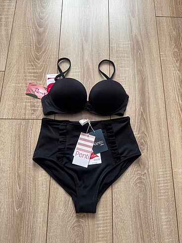 l Beden siyah Renk Yüksek bel bikini takım