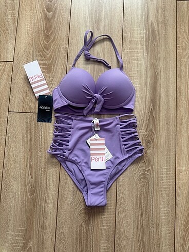Yüksek bel bikini takım