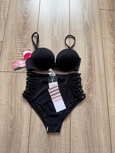 Yüksek bel bikini takım