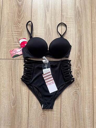 s Beden Yüksek bel bikini takım