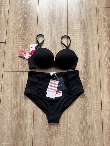 s Beden siyah Renk Yüksek bel bikini takım
