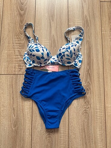 Yüksek bel bikini takım