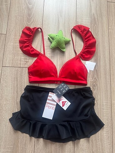 Etekli bikini takım