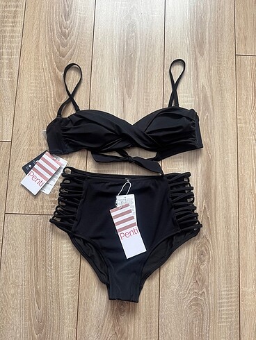 Yüksek bel bikini takım
