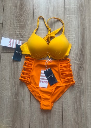 Yüksek bel bikini takım