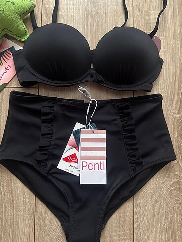 Yüksek bel bikini takım