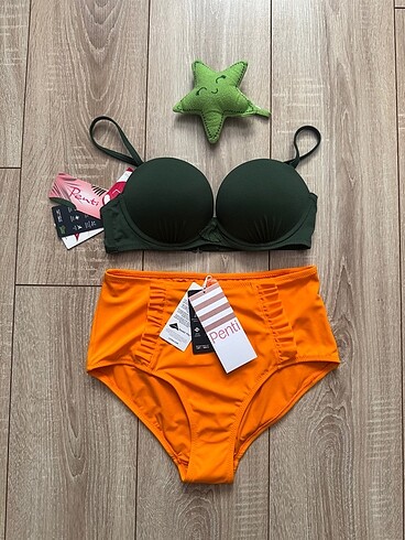 Yüksek bel bikini takım