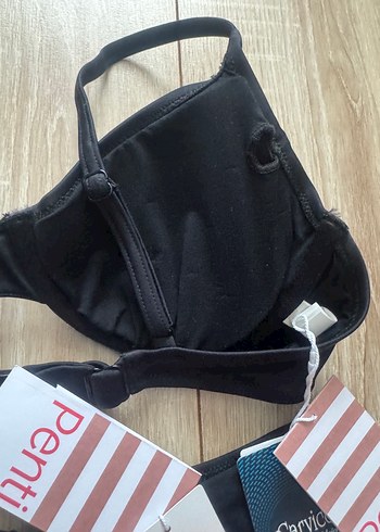 l Beden siyah Renk Penti Siyah Mini Bikini Takımı