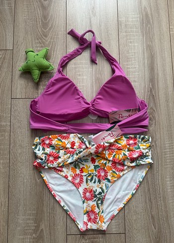 Penti Penti Pembe Çiçekli Bohem Bikini