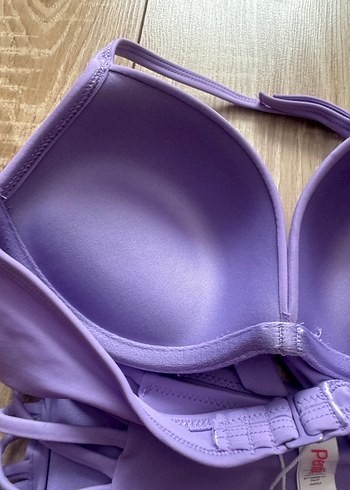 s Beden mor Renk Penti Mor Bant Detaylı Mini Bikini