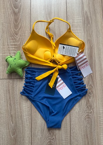 Penti Sarı İp Askılı Mini Bikini Takımı