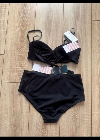 Penti Siyah Strappy Mini Bikini Set