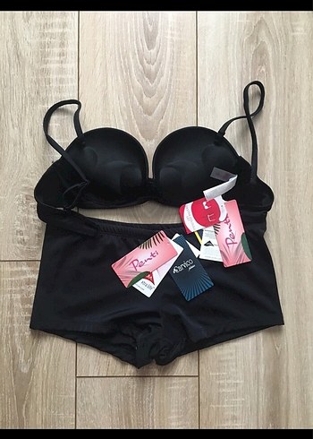 Penti Siyah Mini Strappy Bikini Takımı