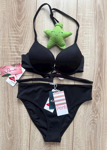 Penti Siyah Bantlı Mini Bikini