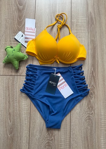Penti Sarı Strappy Mini Bikini Takımı