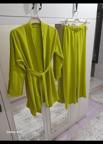 Uzun Yeşil Kadın ikili takım - Görsel 6