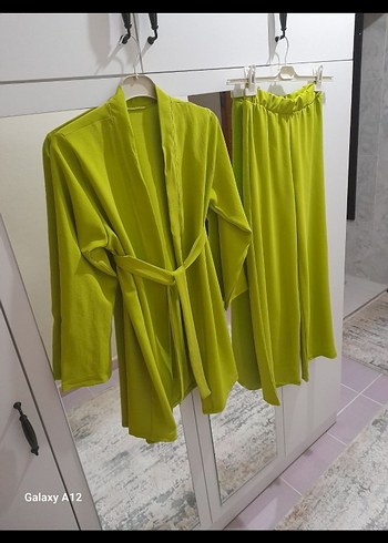 Uzun Yeşil Kadın ikili takım - Görsel 7