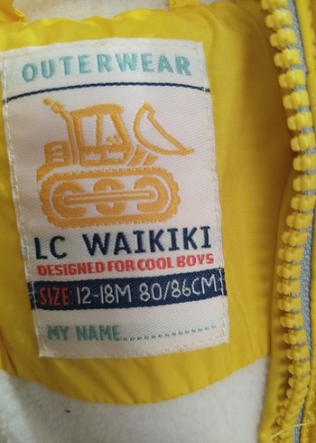 Sarı Erkek Çocuk Fermuarlı Mont - Görsel 2