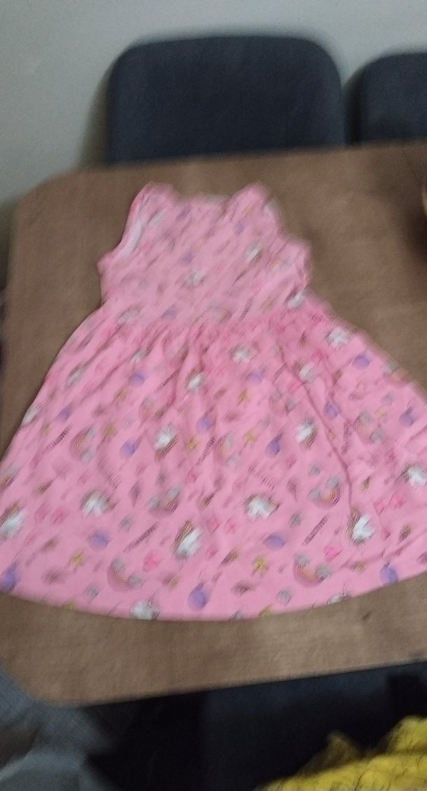 Pembe Kız Çocuk Kolsuz Elbise - Görsel 2