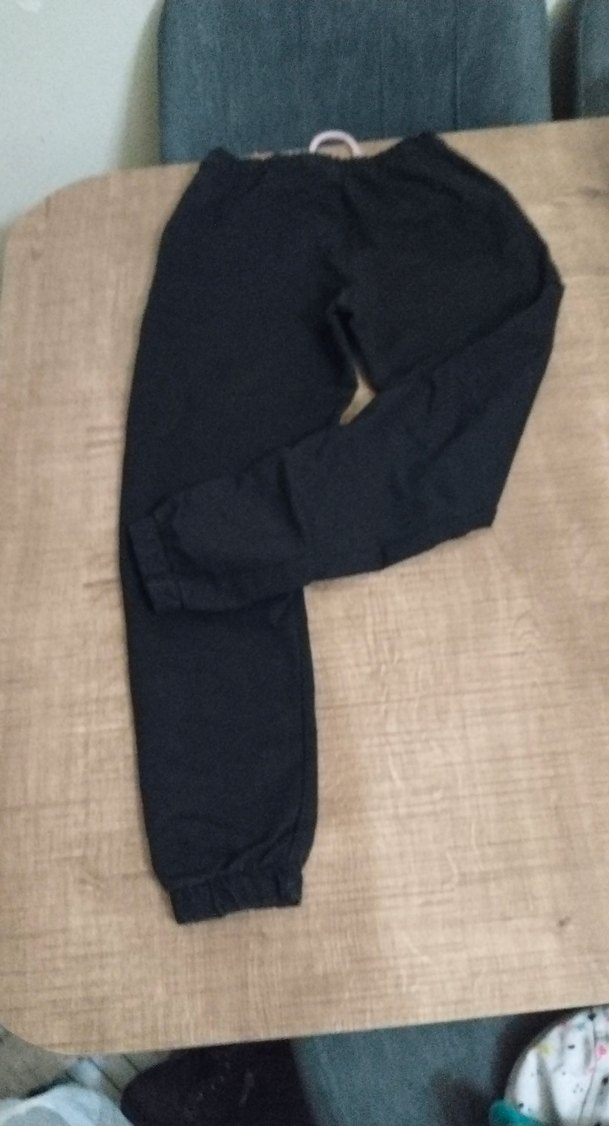 Siyah Baskılı kız çocuk Eşofman Altı - Görsel 2