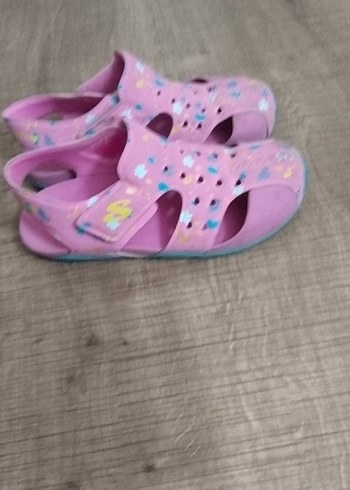 Kız Çocuk Pembe Bağcıksız Sandalet - Görsel 3