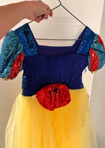 Kız Çocuk Renkli Karakter Kostümü (Pamuk Prenses) - Görsel 3