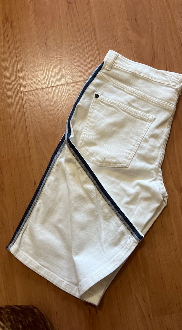 Ekru Denim Şort — görsel 4/5
