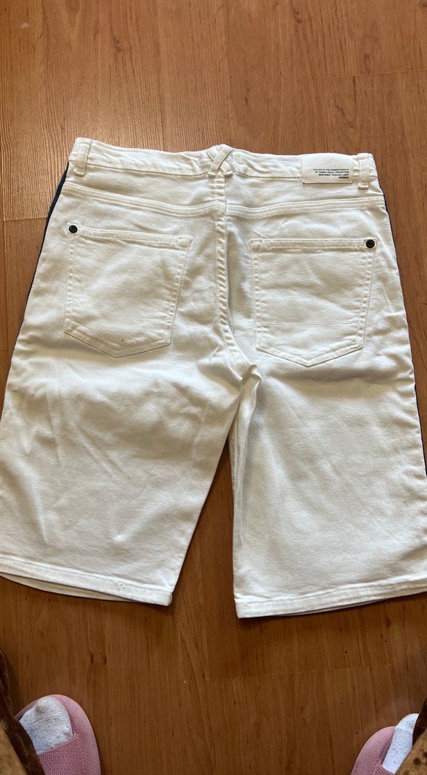 Ekru Denim Şort — görsel 5/5