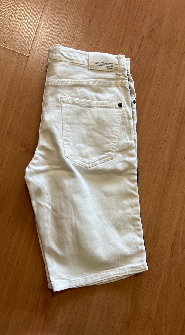 Ekru Denim Şort — görsel 3/5