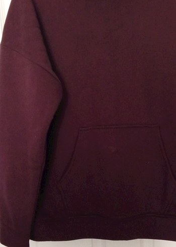 Diğer Bordo Kapüşonlu Kadın Sweatshirt