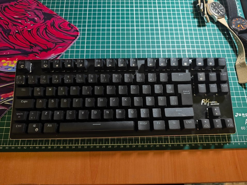 Royal Kludge G87 Red Switch Kablosuz TKL Klavye - Görsel 2