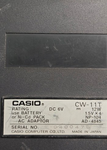 Casio CW-11 Vintage Elektronik Yazıcı - Görsel 6