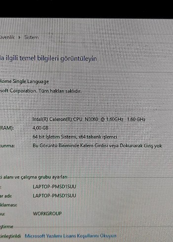 HP Stream Laptop Notebook Bilgisayar - Görsel 4