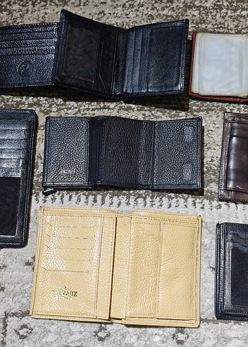 Erkek Deri Cüzdanlar - Koyu Tonlar - Görsel 5