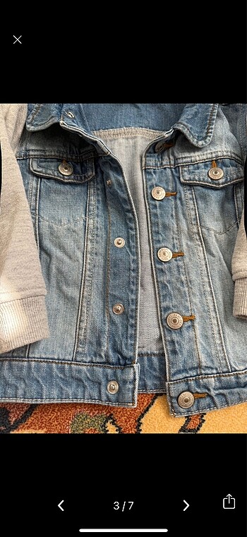 12-18 Ay Beden H&M kot ceket