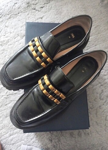 39 Beden siyah Renk zara loafer