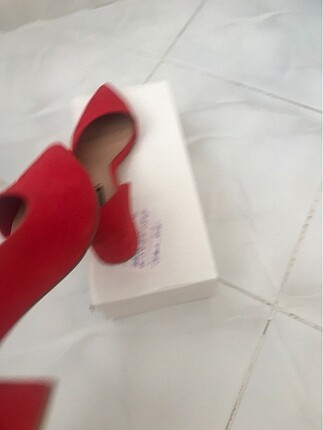 36 Beden kırmızı Renk Şık topuklu ayakkabı