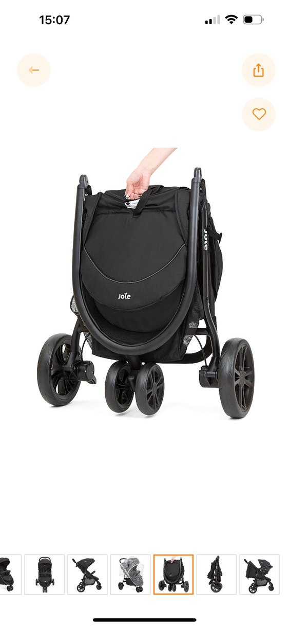 Gri Joie pusetli Bebek Arabası - Görsel 3