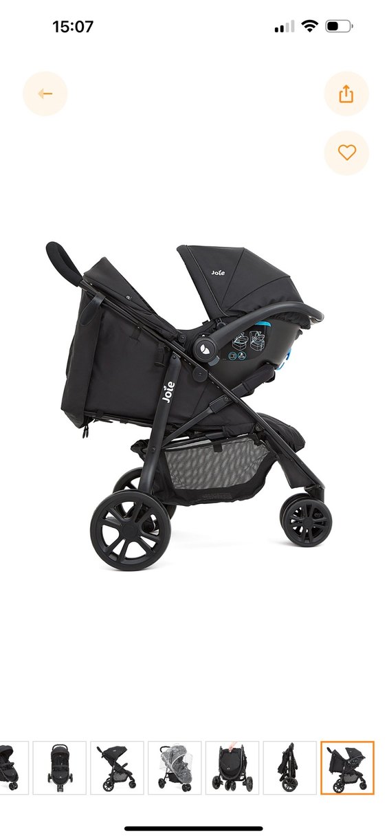 Gri Joie pusetli Bebek Arabası - Görsel 4