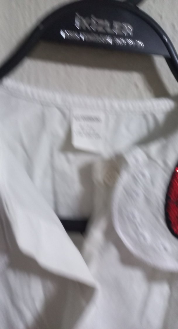 Beyaz Baskılı Uzun Kollu Kız Gömlek - Görsel 3