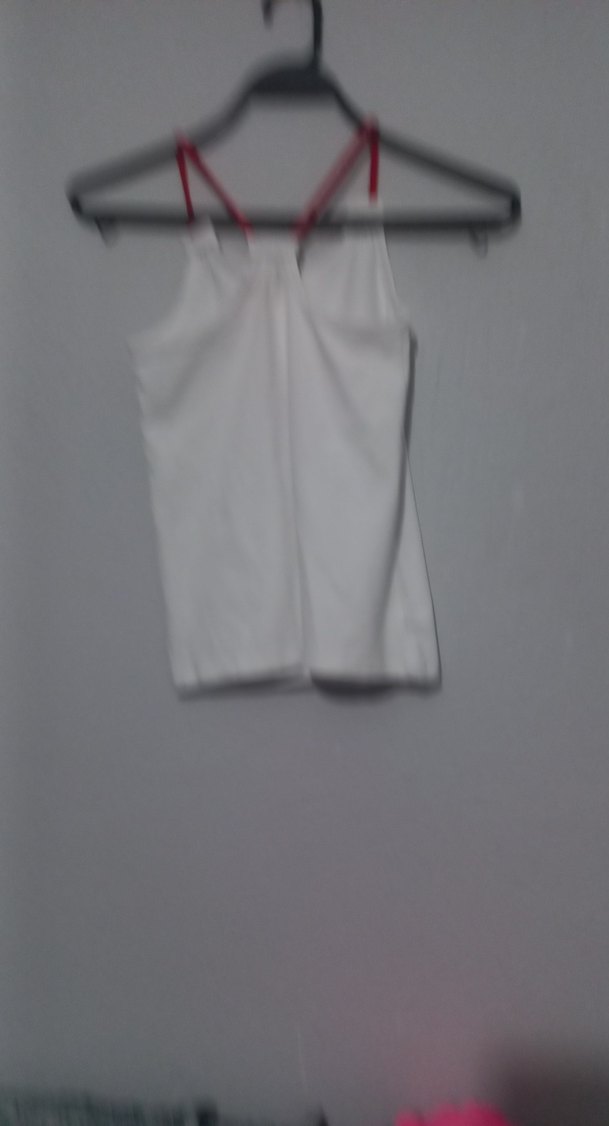 Kız Çocuk Beyaz Baskılı Askılı Tişört - Görsel 3