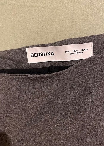 l Beden Gri mini bershka şort etek
