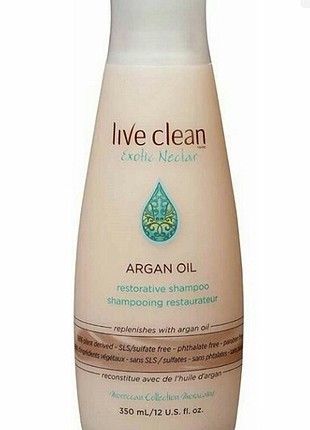live clean argan oil şampuan
