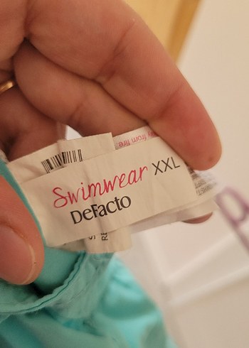 Defacto Turkuaz Mini deniz Şortu