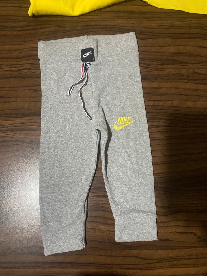 Nike Erkek Çocuk Sarı Gri Eşofman Takımı - Görsel 4