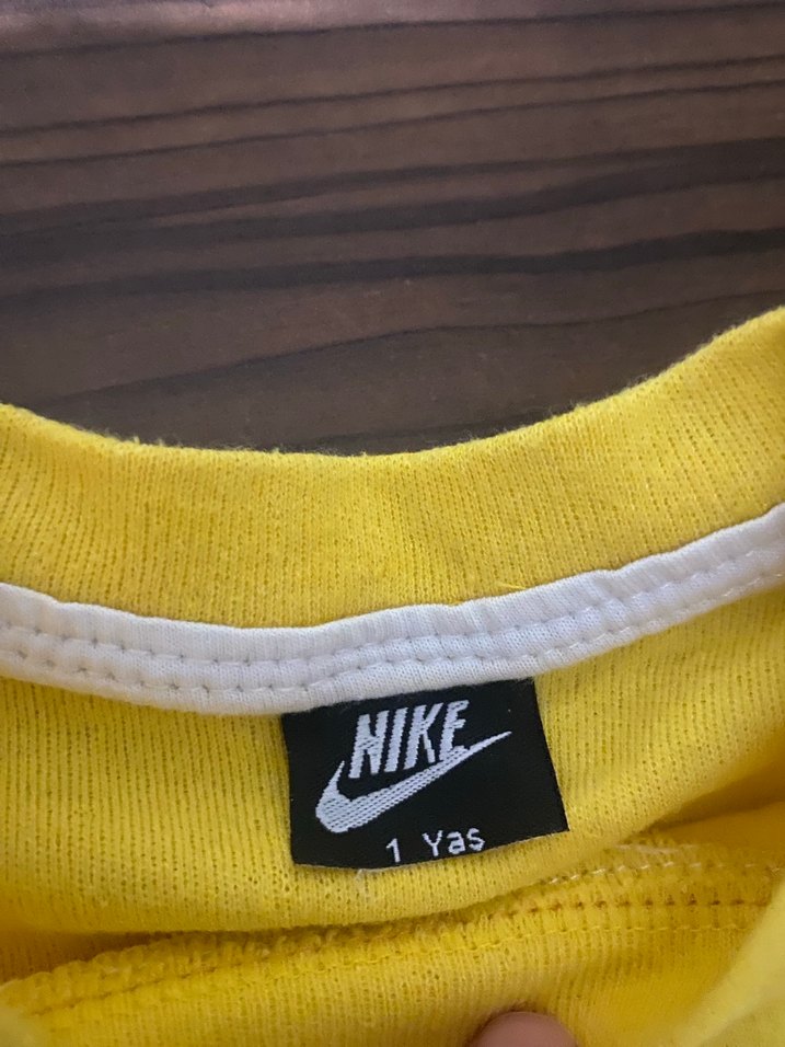 Nike Erkek Çocuk Sarı Gri Eşofman Takımı - Görsel 2