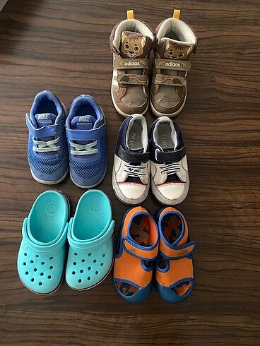 Adidas Nike Crocs 5 adet