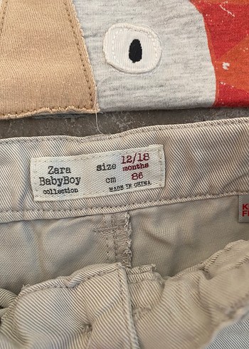 ZaraErkek Bebek Kısa Kollu Gri Pamuklu Takım - Görsel 4