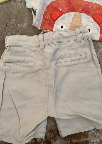 ZaraErkek Bebek Kısa Kollu Gri Pamuklu Takım - Görsel 3