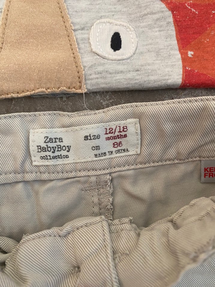 ZaraErkek Bebek Kısa Kollu Gri Pamuklu Takım - Görsel 4